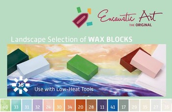 # Encaustic 16 x Wax Blocks - Landscape Selection
